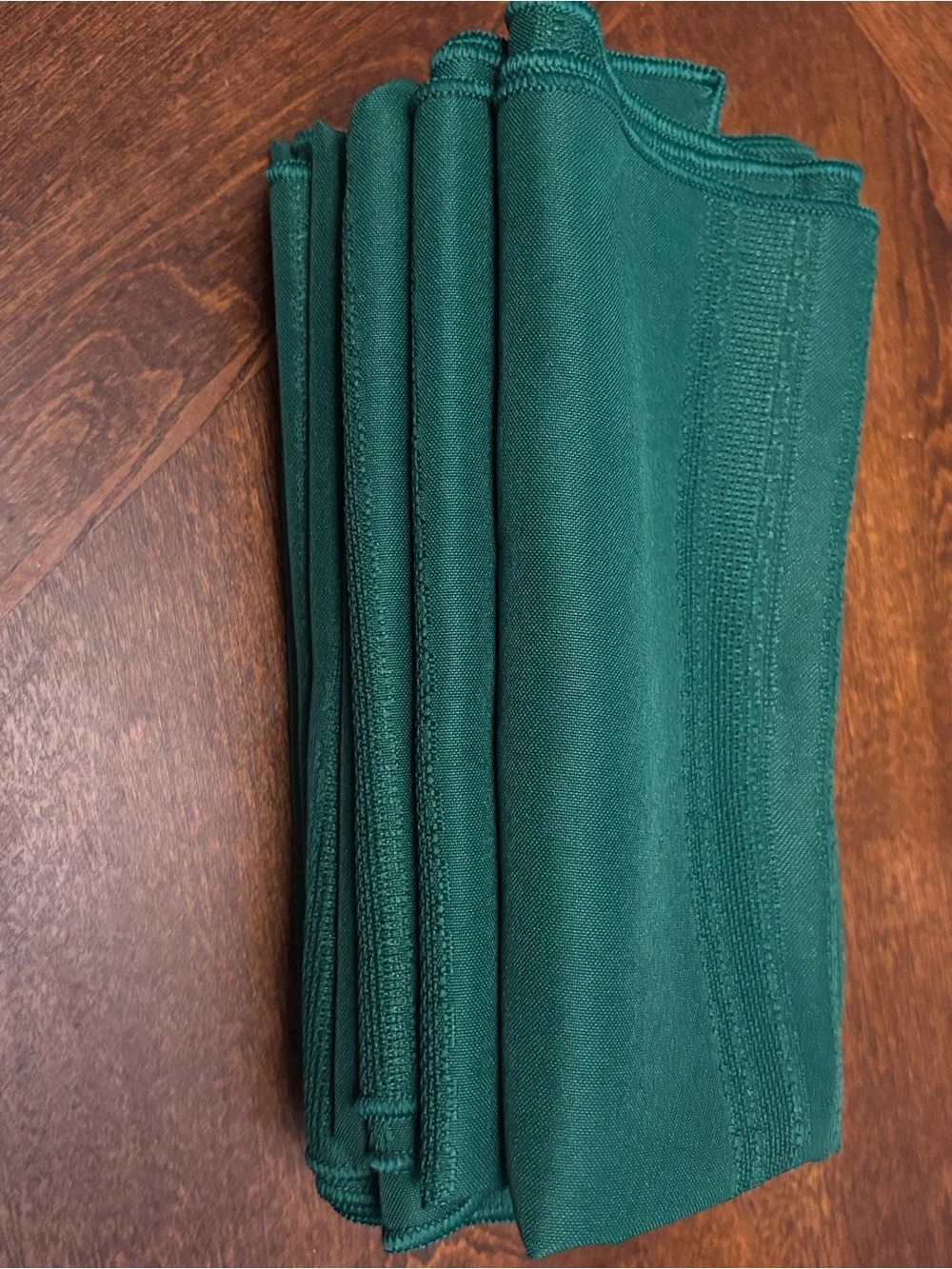 Solid Dark Green Table Napkins - Set of 6